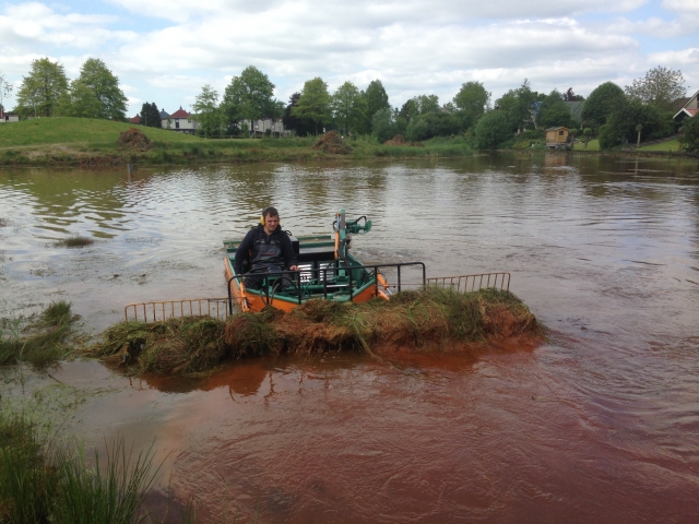 Maaien vijvers en stedelijke wateren